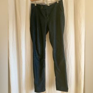 Dark denim fitted pants